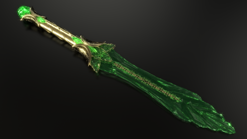 melchiordahrk:  Marine (Etrelley) has created a nearly complete set of glass weaponry in the same, breathtaking style. Visit their gallery for more great 3D artwork! Previous post with more TES-inspired 3D artwork. 