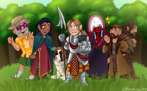 Time for another group photo! Our current characters for our Varom Campaign (Named after the country