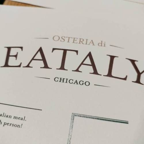 Upon suggestion. #chicago #eataly #eatalychicago #Italian #food #travel (at Eataly Chicago)