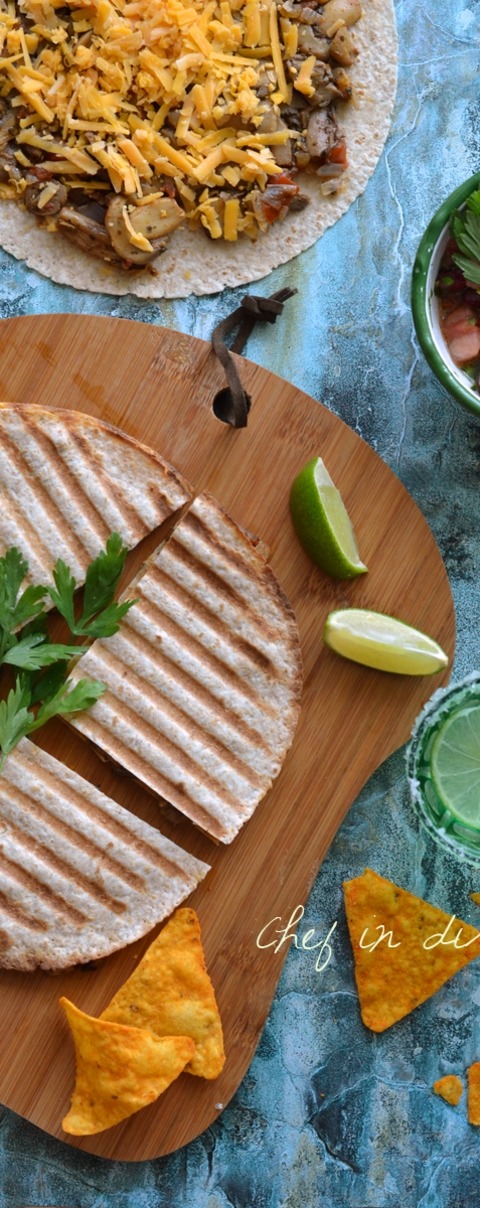 Mushroom Quesadilla