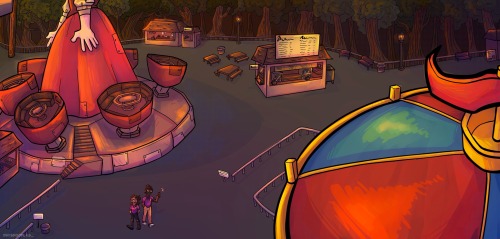 Decided To Redraw My First Mockery Manor Illustration, So Heres Both The New One And The Original! (Plus