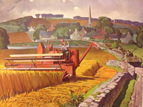 A.J. CassonWartime Harvesting in Britain, c.1940s