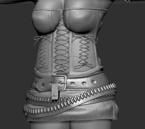 endlessillusionx:  Oh how my eyes burn looking at this now xD. This is a really  old model when i first started to get serious / trying to get into a game company.No wonder i  never got the  job LOL