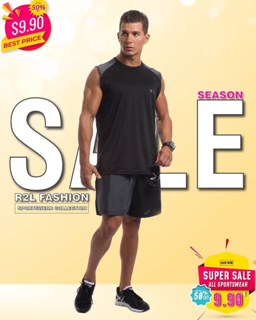 Super season sale on R2LFashion.Com  All sportswear - $9.90  www.r2lfashion.com/collections 