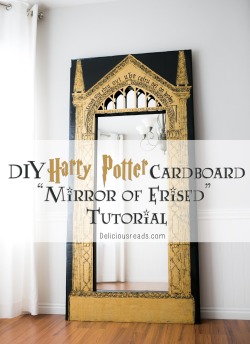 Teaahnuh:  Truebluemeandyou:  Diy Cardboard Harry Potter Erised Mirror Tutorial And