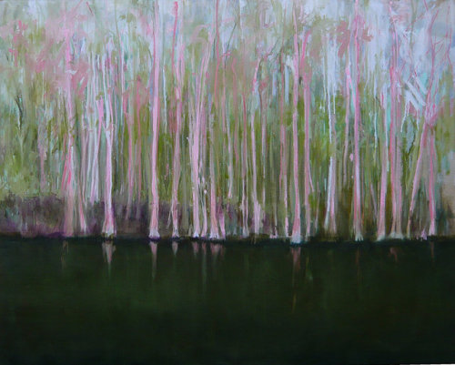 Sandrine Rondard (French, b. 1966, Loire, France) - Sous L'eau, 2014  Paintings: Oil on Canvas