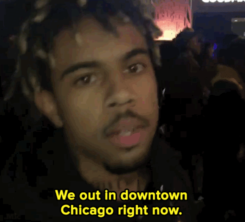 micdotcom:  Rapper Vic Mensa was among those protesting in Chicago last nightHundreds