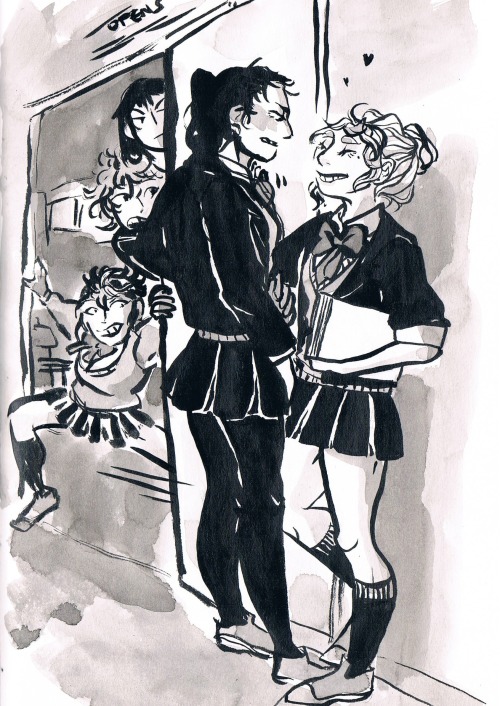 tealbruise: more sloppily drawn daisuga and it S STILL SO CHEESY and i do believe that michelle is m