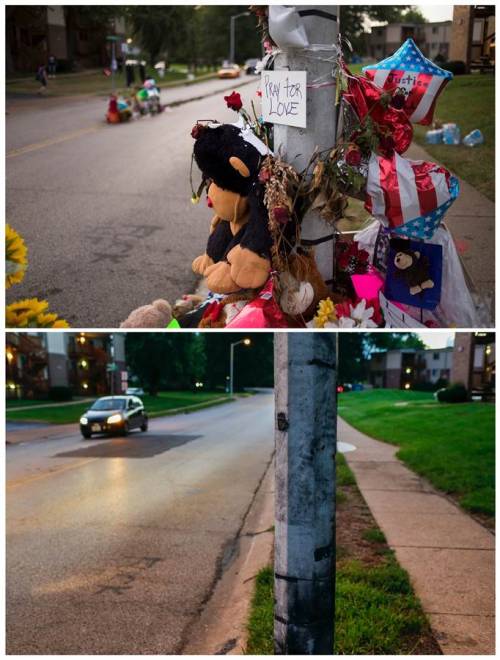 the-gasoline-station:  Ferguson: One Year LaterAdrees Latif revisits the sites where he documented the social unrest in the months following the fatal shooting of Michael Brown one year ago.Pictures: Adrees Latif / ReutersSource: NBC News