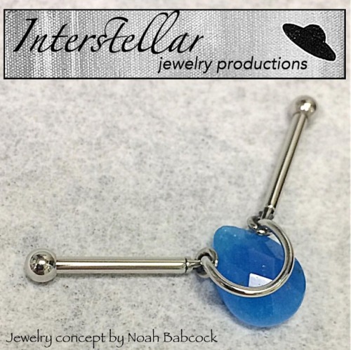 Concept for #industrialpiercing with jewelry by #interstellarjewelryproductions and components by #i