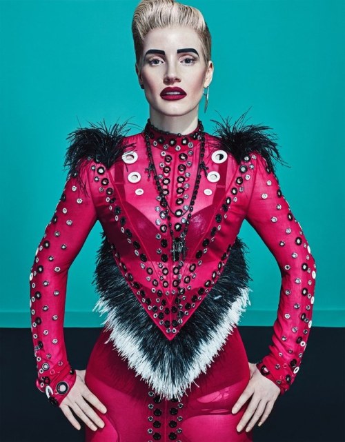 wmagazine: Jessica Chastain gets punk.Photo by Steven Klein, styled by Edward Enninful. 