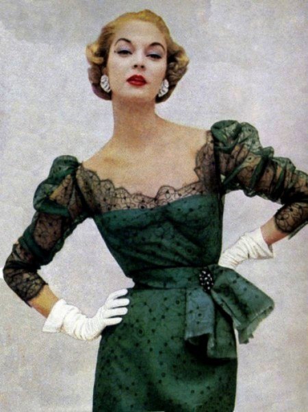 soleil du matin — Jean Patchett for Dior, 1953