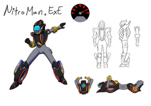 Made Nitro Man.EXE (with some other color varients.)