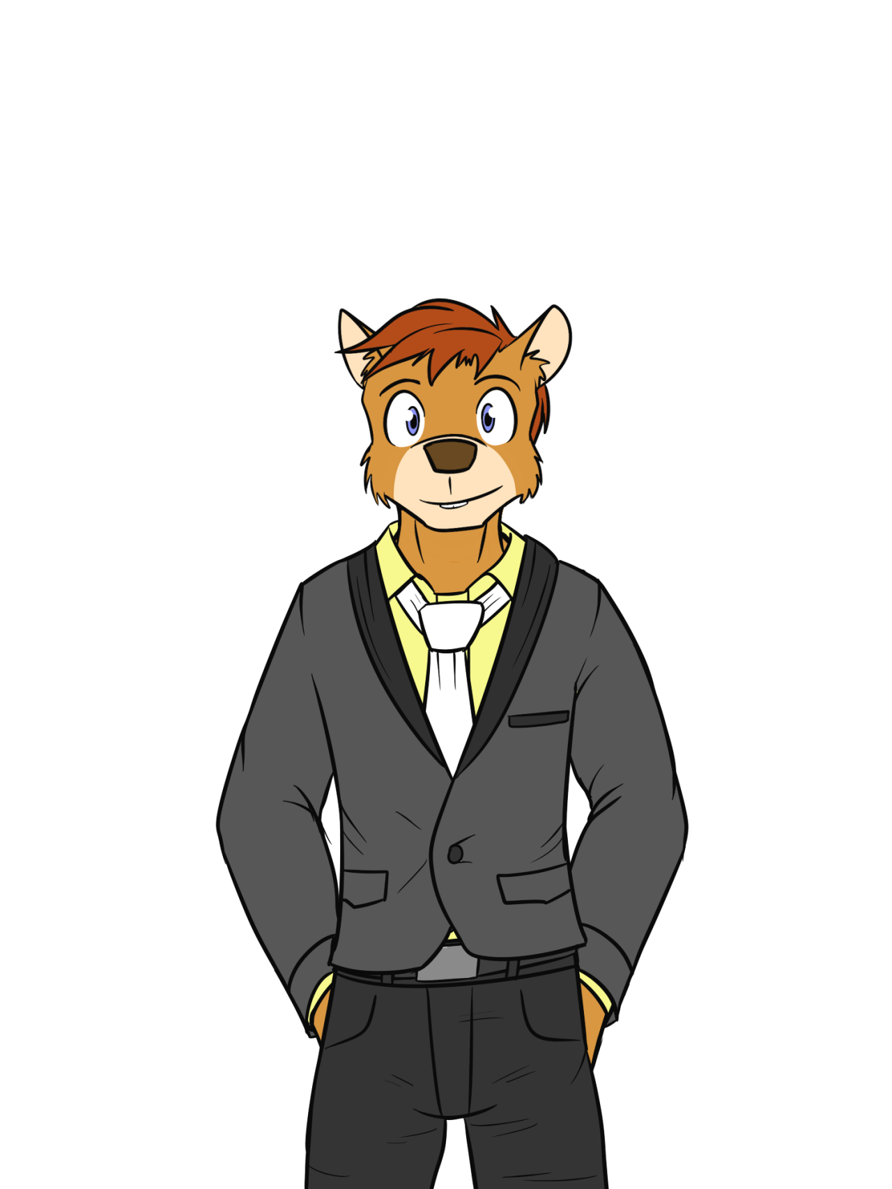 Couple more anthros in suits, a squirrel and tanuki.  I swear they’ll be for something,