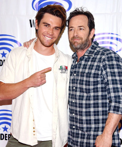 riverdalesource:  KJ Apa and Luke Perry attend