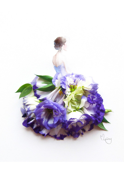 moarrrmagazine:Dazzling artwork with flowers by Limzy