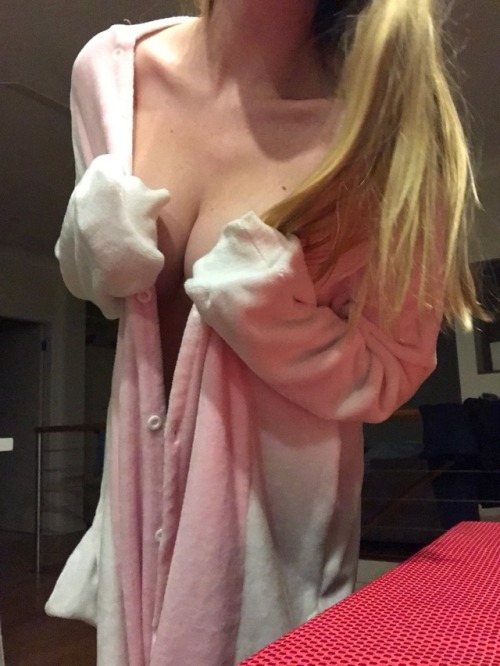 buttercupqu33n: Feeling cute in this onesie, although there’s a little devil waiting inside