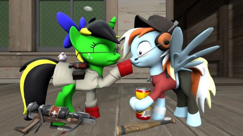 rdash:Meet the cutest little Scout and Medic the Red team can ask for Medic Jazz giving Blazing Scout a boop on the nose  Ahhhh soo cute <3 sure made me happy :3Hnnng <3