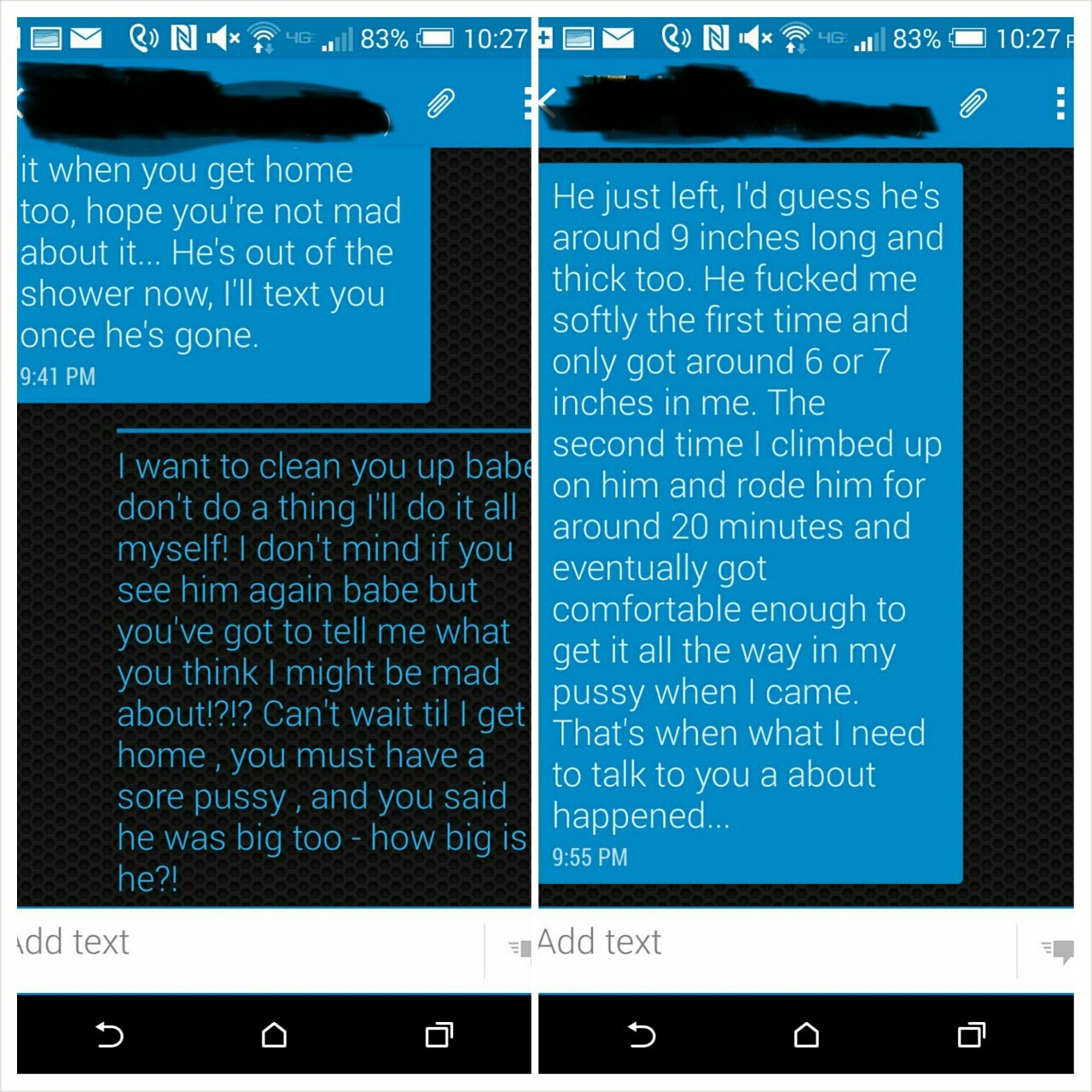 mfmfun371222:  Wife’s new boyfriend, looks like she is going to be busy next weekend!