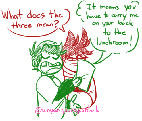 whyareyoureyesblack: @baconcolaweek Day 1!  I like to think Edd and Tord became