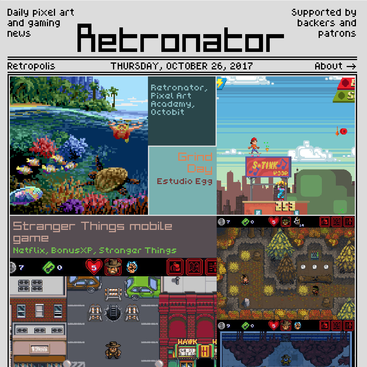 Retronator // Daily pixel art and gaming news