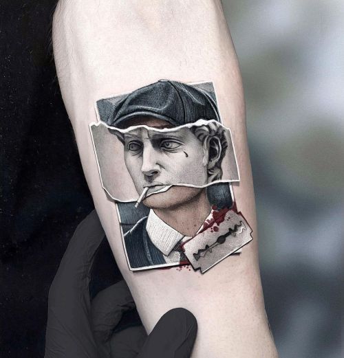 ig: kozo_tattoo peaky blinders;portrait;statue