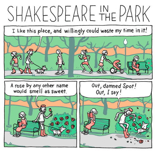 incidentalcomics:Shakespeare in the ParkAll words in this comic are courtesy of the great William Sh