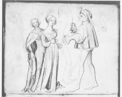 Illustrations from “The Braunschweig Sketchbook”, c. 1380-1420