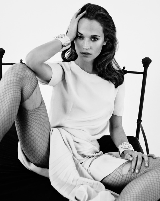 Alicia Vikander V magazine 2013 Photoshoot by Mark Homa