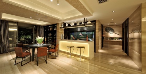 A residence in China #InteriorDesign by architect 吴智锋. http://bit.ly/1LDs1YU #ChineseArchitecture #i