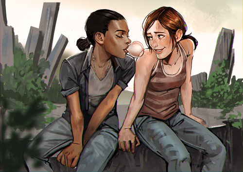 mstrmagnolia:Guest art for my friend Sapphire’s Last of Us fanbook.Thank you for inviting me! I love