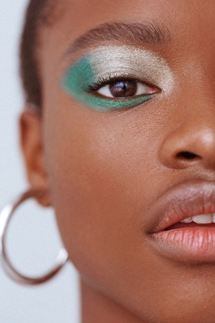 vietz:Mayowa Nicholas photographed by Tom Newton, makeup by Benjamin Puckey for Into