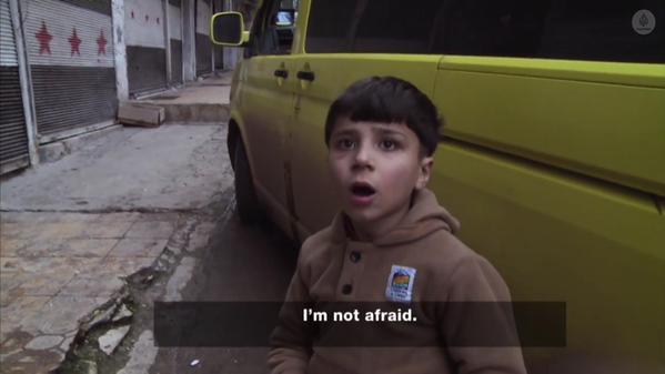 islamic-quotes:    A Syrian Muslim boy.Those who fear Allah, are fearless.  More