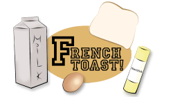 ladyknucklesinshape:  10000steps:  elisetheviking:  Cheap’n’fast: French Toast! You need: 2 eggs  ½ cup milk Nonstick cooking spray 2 slices whole wheat bread Optional:  ½ teaspoon vanilla extract Ground cinnamon, to your taste Syrup Fruits/berries
