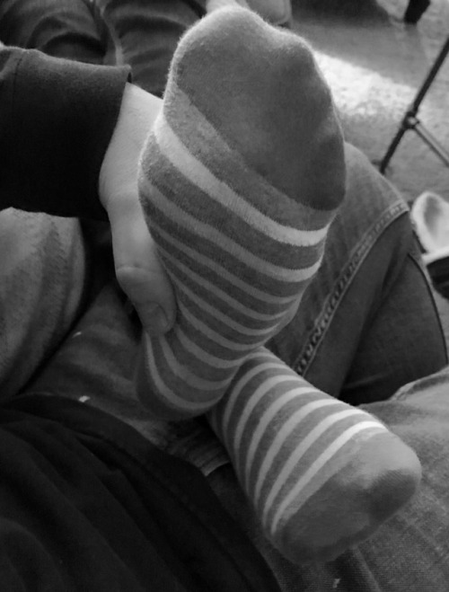 Evening foot massage! My wife&rsquo;s socks smell incredible after a day in those boots! What a 