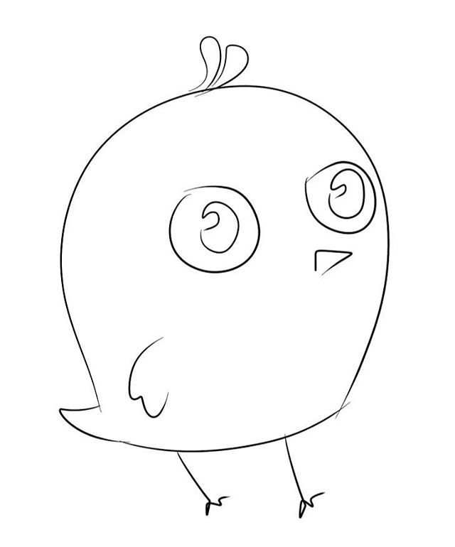 bird sketch wip
