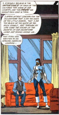 superheroesincolor:  Captain Marvel #2 - Speaking Without Concern (1994) Story: Dwayne McDuffie &amp; Dwight D. Coye, art: M.D. Bright &ldquo;…I speak without concern for the accusationsthat I am too much or too little womanthat I am too black or too