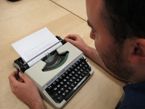 I’ve modified a typewriter to write in Comic Sans. You can read more & watch a video of it