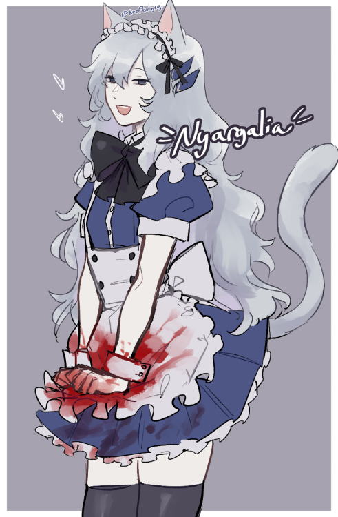 argalia from library of ruina except hes a neko maid. maybe even my neko maid, who knows