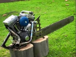 yajinman:  chain saw V-twin