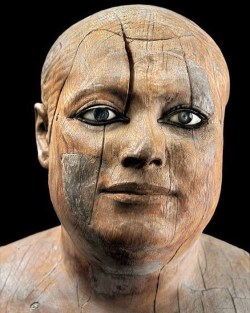 museum-of-artifacts:  Statue of the Lector Priest Kaaper, known as Sheikh el-Belad (sycamore wood, eyes made from rock crystal rimmed with copper), from his Mastaba C8 in North Saqqara. Old Kingdom, 5th Dynasty, ca. 2494-2345 BC. #egypt #history #ancient