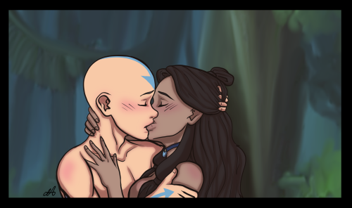 I could draw Kataang kisses for hours….. Instagram || Patreon 