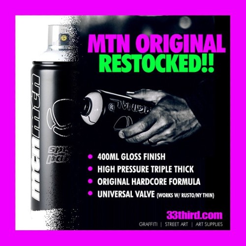 MTN ORIGINAL cans ARE FINALLLY Restocked! Original Hardcore formula with the original Univeral valve