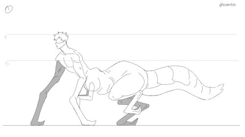 I made a rough 16 frame animation of Bastion’s walk cycle for you anon! (Also thank you!! I&rs