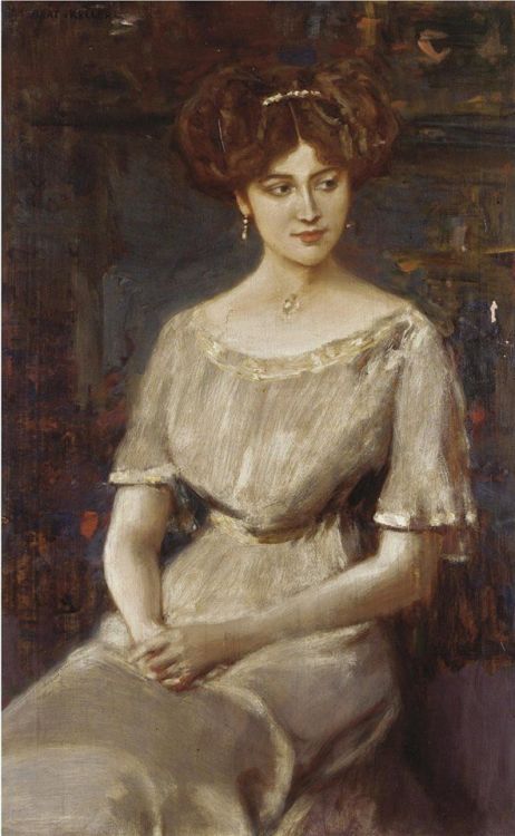 Portrait of Elisabeth von Wichmann, Albert von Keller