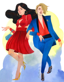 kevinwada:  Jessica Drew and Carol DanversECCC