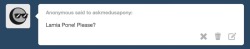 Askmedusapony:  This Blog Isn’t Big Enough For The Two Of Us! (Fun Fact: Lamia