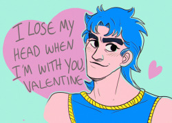 pirpintine:  I’m here baring awful jojo valentines! I’d have done more in this vein but let’s face it, i’d be here all year. 💖 