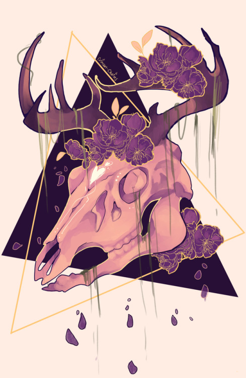 crimson-chains:Some flower skull thing! : D