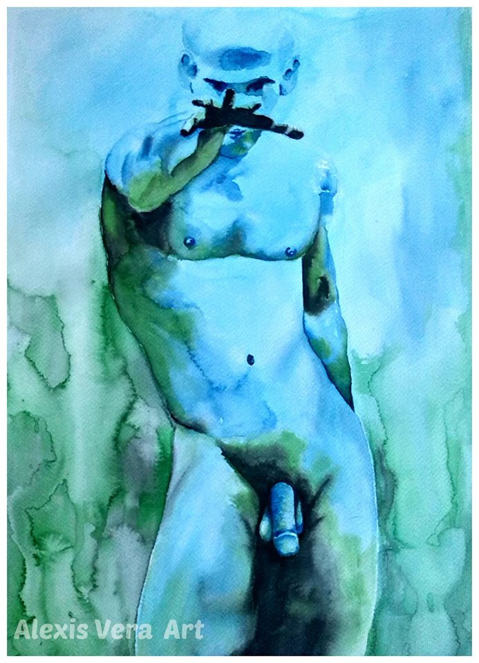 enchantemoimerlin:    ‎Alexis Vera‎    “Inside your dreams”Watercolor 30